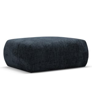 Cosmopolitan Design Poef Matera chenille, koningsblauw – 68x86x40cm Cosmopolitan Design Poef Matera chenille, koningsblauw – 68x86x40cm