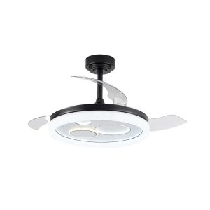 CristalRecord plafondventilator Naira – 1 lichts – 107 x 44 cm – zwart CristalRecord plafondventilator Naira – 1 lichts – 107 x 44 cm – zwart