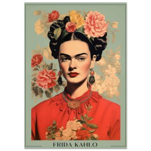 Artfulprints Poster Frida Kahlo – Botanical portrait – 70×100 cm – Mee Artfulprints Poster Frida Kahlo – Botanical portrait – 70×100 cm – Mee
