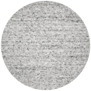 DÉJA Living Vloerkleed Bela – Rond Stone Grijs Wol – Ø200cm
