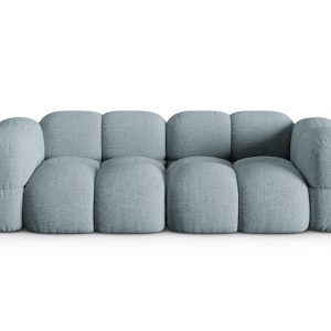 Cosmopolitan Design Bank Loretto 4-zits, structurele stof pastelblauw Cosmopolitan Design Bank Loretto 4-zits, structurele stof pastelblauw