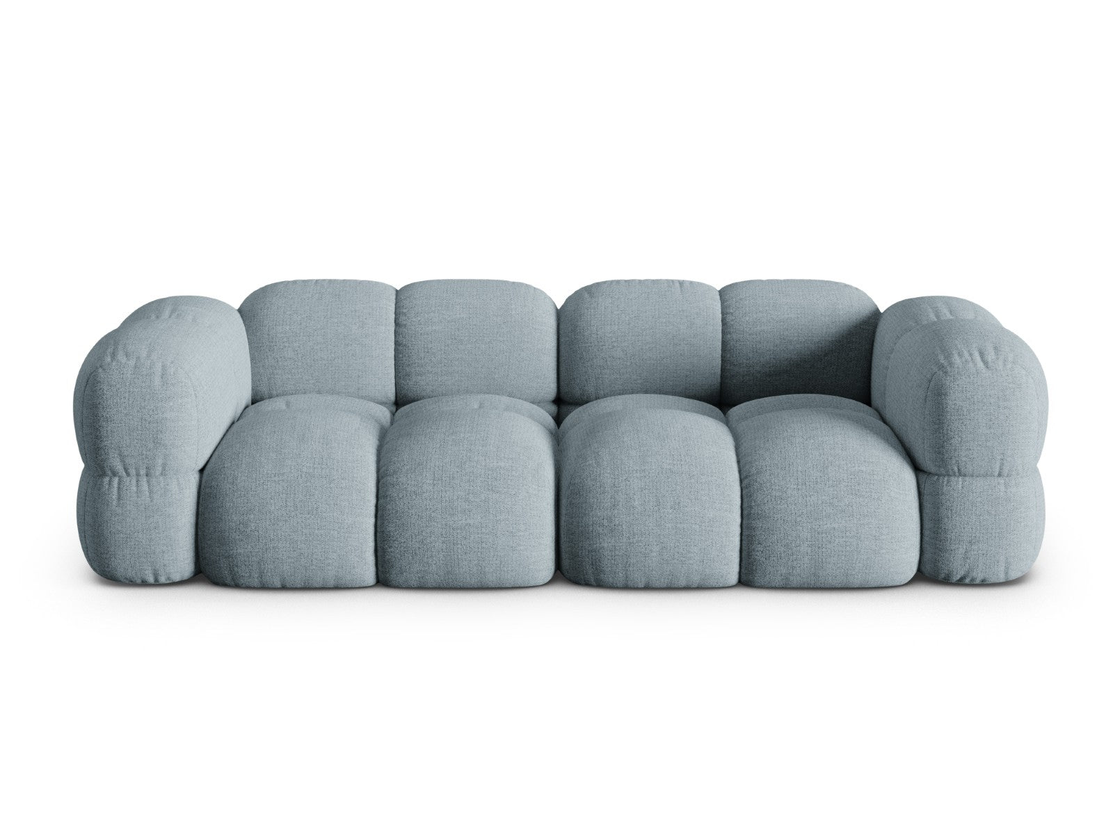 Cosmopolitan Design Bank Loretto 4-zits, structurele stof pastelblauw