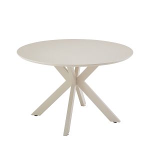 DÉJA Living Eettafel Gimo – Rond Beige – 120x120x76cm DÉJA Living Eettafel Gimo – Rond Beige – 120x120x76cm