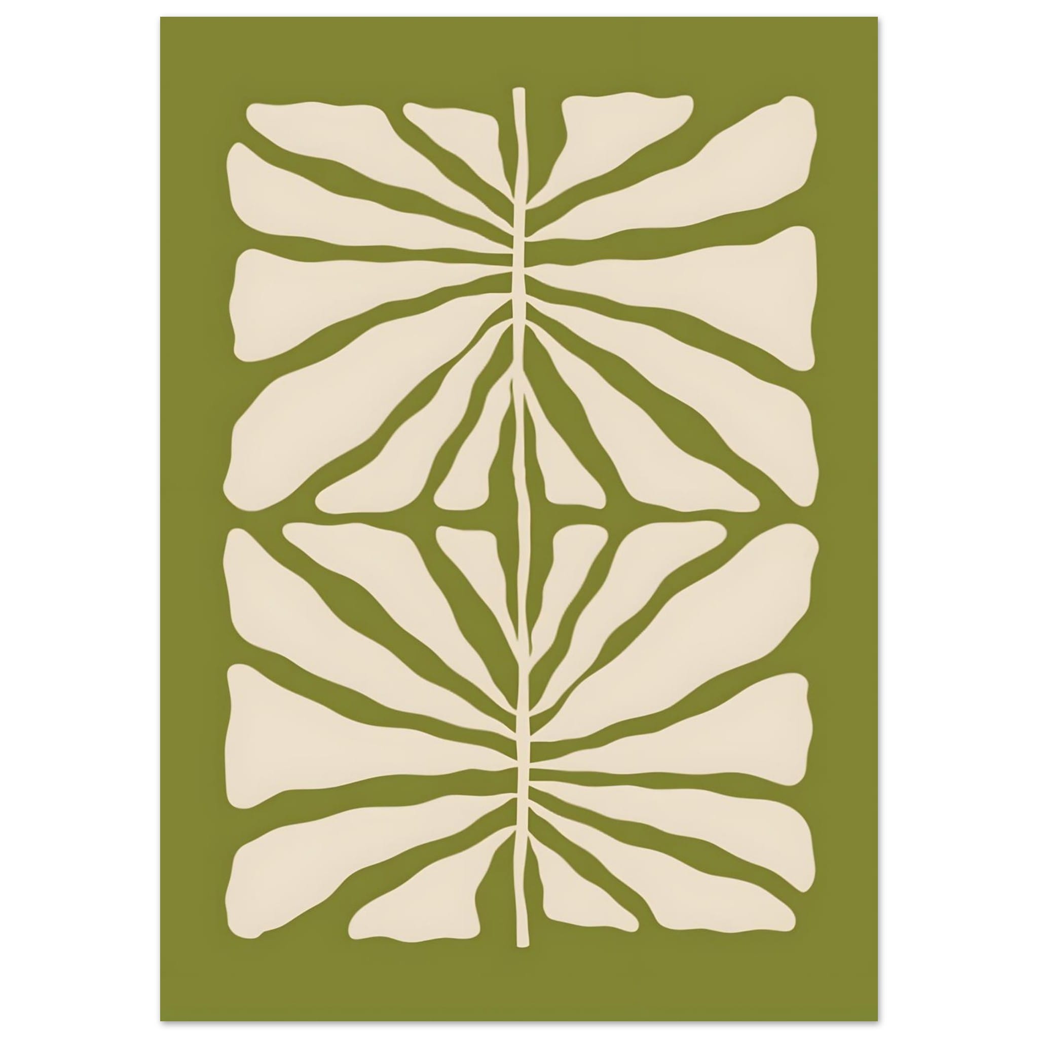 Artfulprints Poster Matisse - Green vibrant reef - 50x70 cm - Groen
