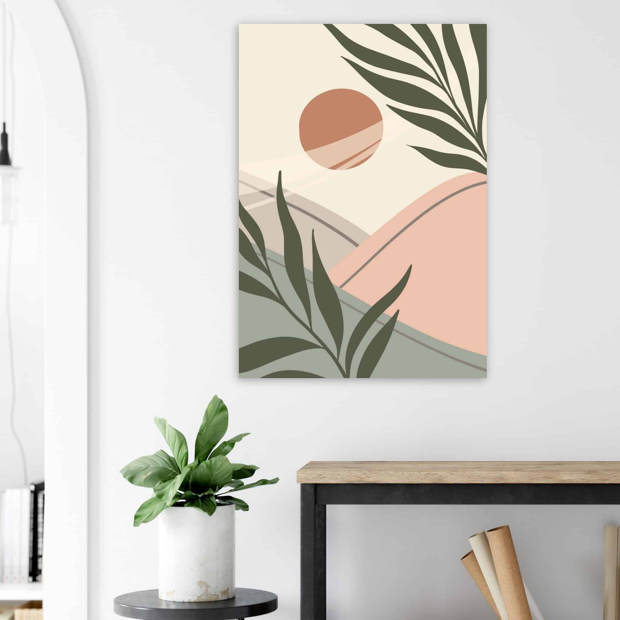 Artfulprints Poster Boho – Serene moment - 70x100 cm - beige