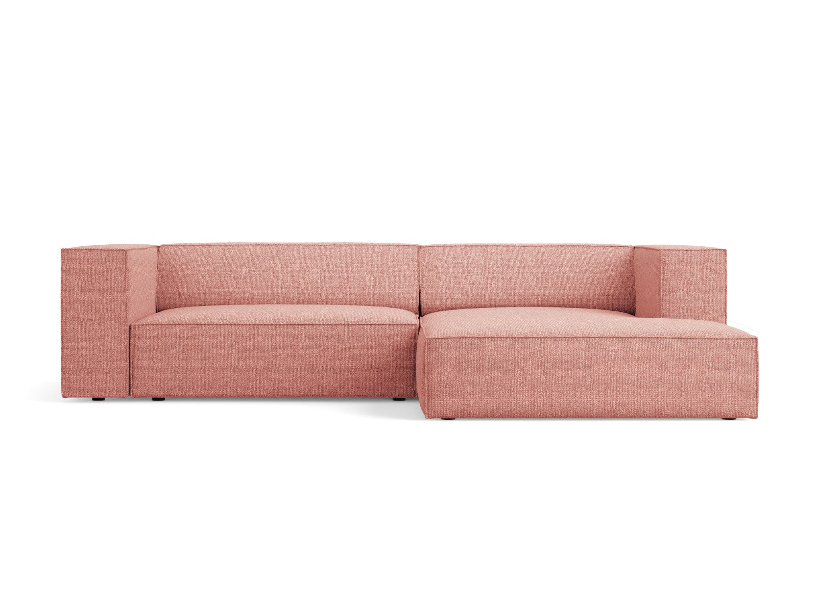 Cosmopolitan Design rechter hoekbank Arendal 3-zits, chenille, roze -