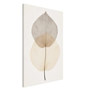 Artfulprints Canvas Japandi – Leaf canvas – 60×90 cm – beige Artfulprints Canvas Japandi – Leaf canvas – 60×90 cm – beige