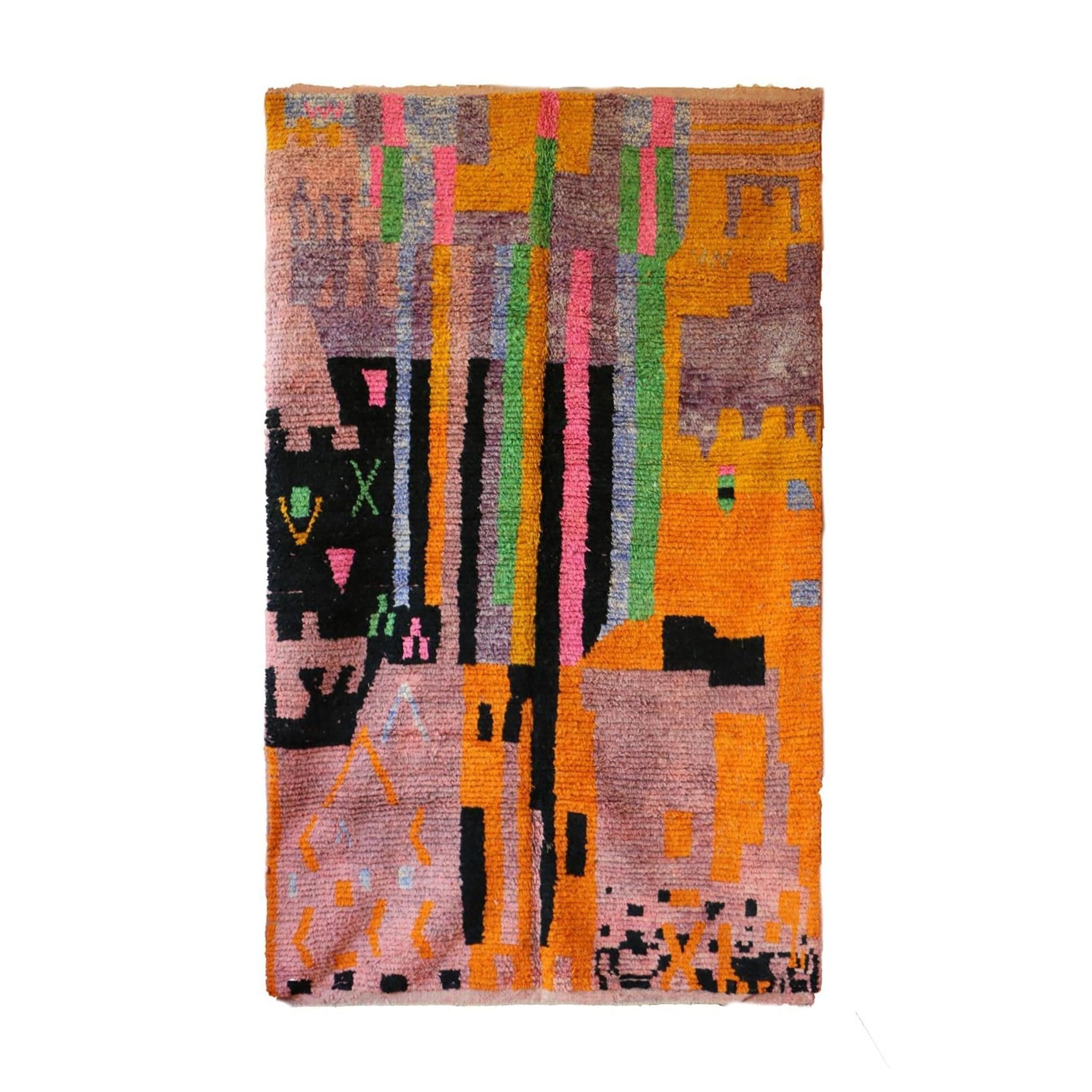 AFK Living vloerkleed Berber - handgemaakt - Wol - 169 x 262 cm