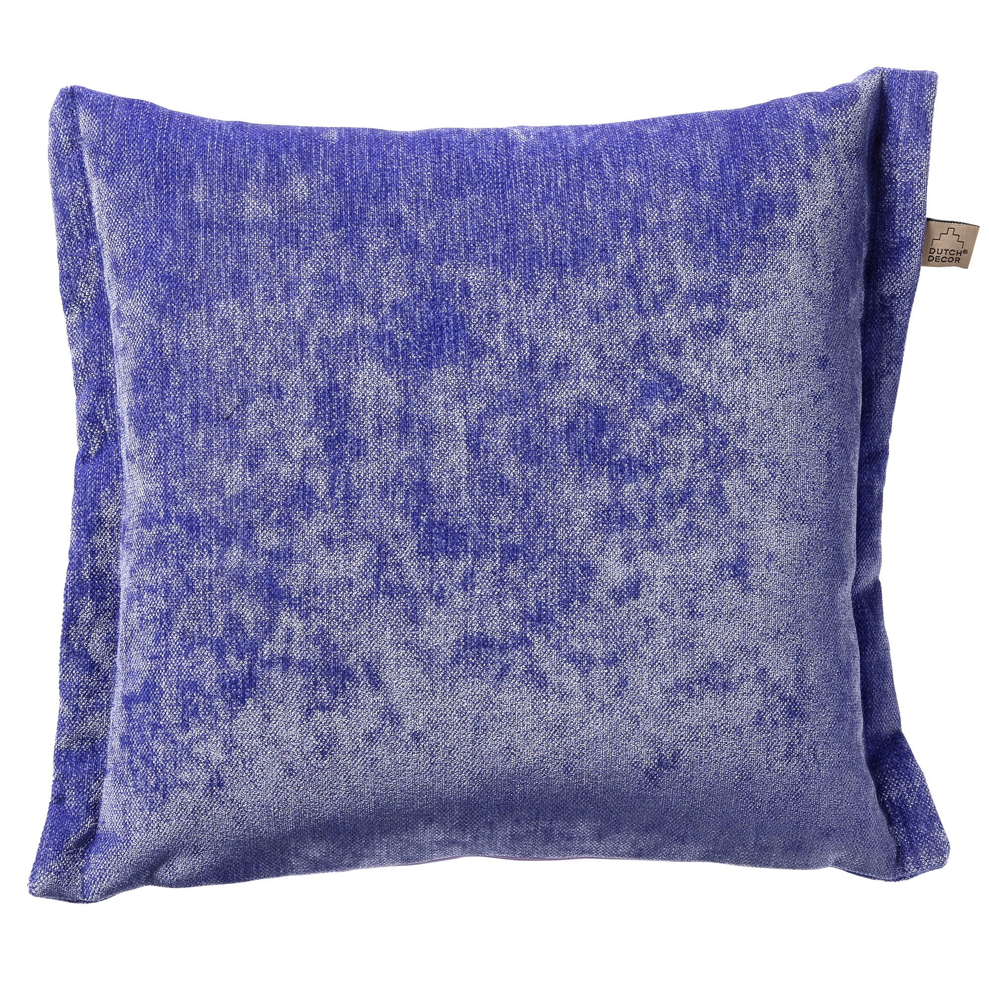 LEWIS - Sierkussen 45x45 cm - fluweel - met sierrand - Very Peri - paa