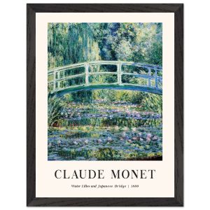 Artfulprints Poster met Lijst Claude Monet – Water lilies and Japanese Artfulprints Poster met Lijst Claude Monet – Water lilies and Japanese