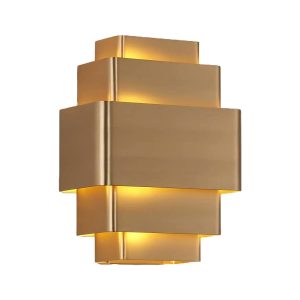 Artdelight wandlamp Layers – 3 lichts – 12 x 28 cm – brons Artdelight wandlamp Layers – 3 lichts – 12 x 28 cm – brons