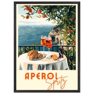 Artfulprints Poster met Lijst Aperol Spritz – Cocktail with a view – 5 Artfulprints Poster met Lijst Aperol Spritz – Cocktail with a view – 5