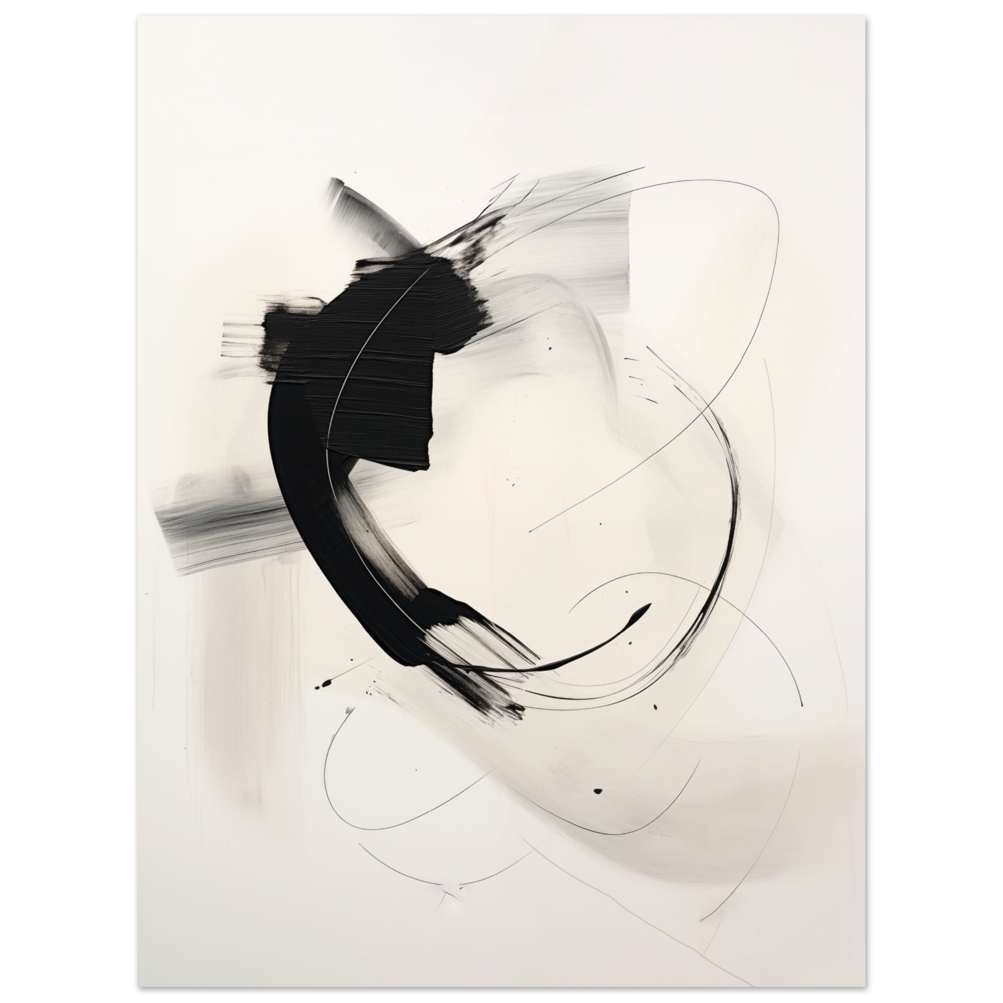 Artfulprints Abstract - Chique brush 6 poster 30x40 cm