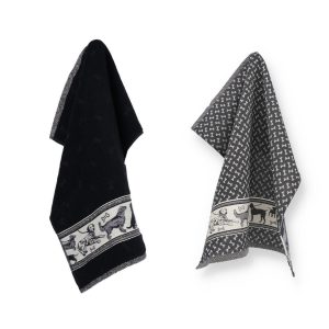 Luxe Keukendoek en Theedoek Hond Zwart – Bunzlau Castle – 100% biologi Luxe Keukendoek en Theedoek Hond Zwart – Bunzlau Castle – 100% biologi