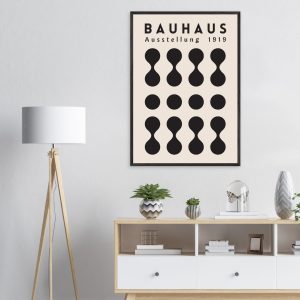 Artfulprints Poster Bauhaus – Ausstellung 1919 – 70×100 cm – Zwart / W Artfulprints Poster Bauhaus – Ausstellung 1919 – 70×100 cm – Zwart / W