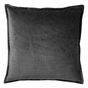CAITH – Sierkussen 50×50 cm – 100% katoen velvet – Charcoal Gray – ant CAITH – Sierkussen 50×50 cm – 100% katoen velvet – Charcoal Gray – ant
