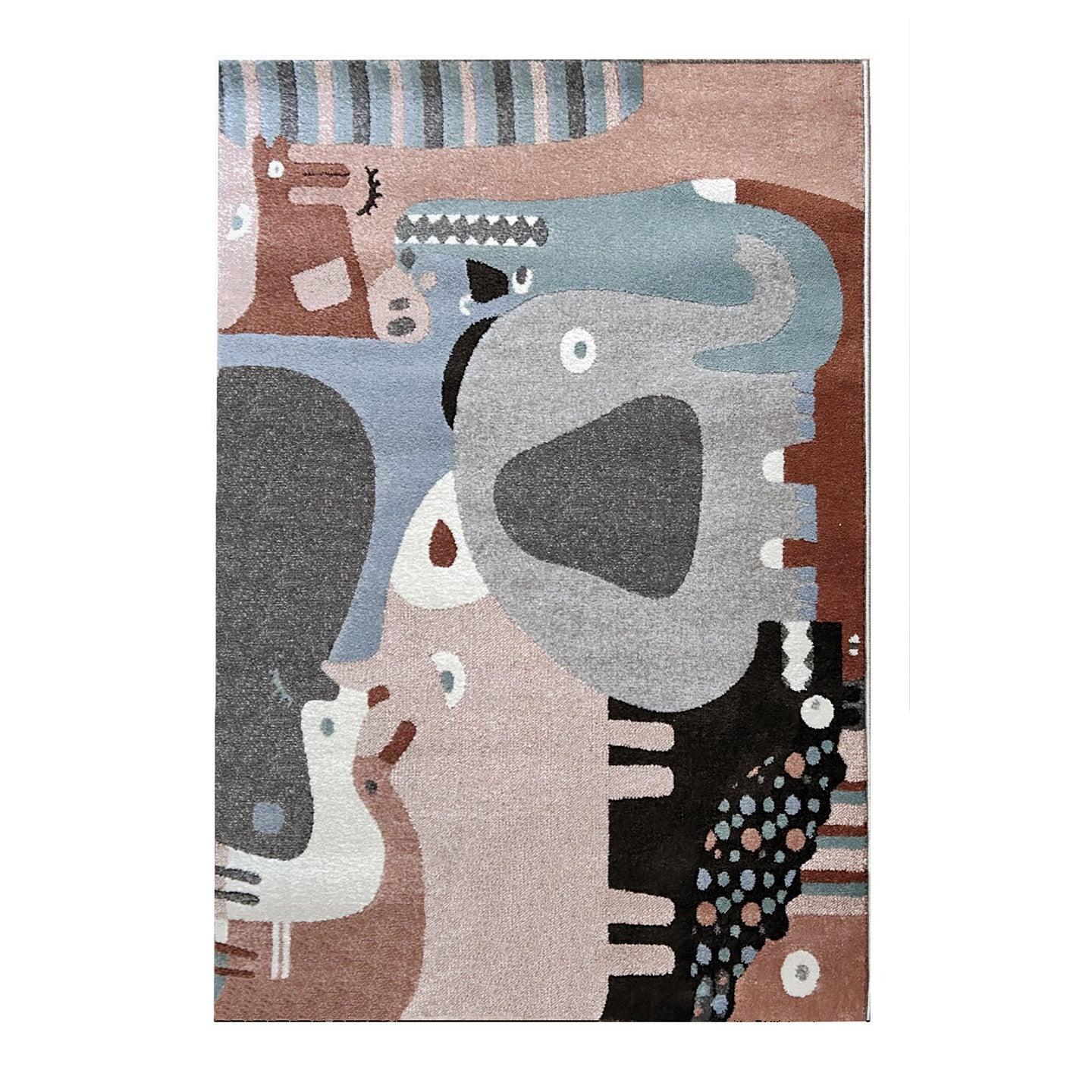 AFK Living vloerkleed Puzzle Animaux - voor kinderen - veelkleurig - 1