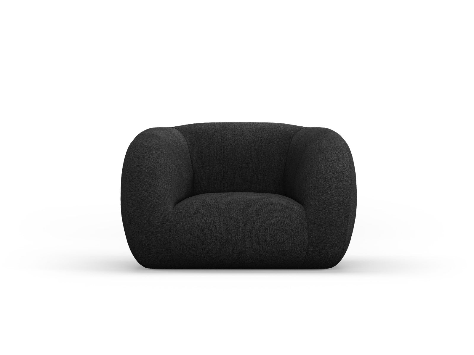 Cosmopolitan Design Fauteuil Essen boucle, zwart - 95x130x86cm