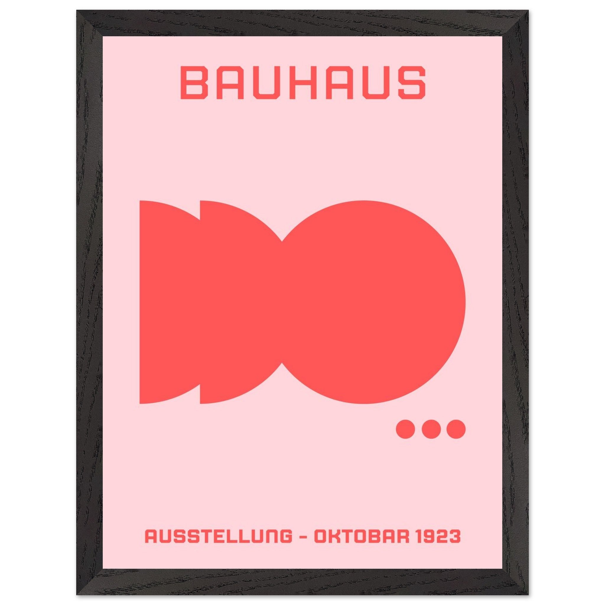 Artfulprints Poster met Lijst Bauhaus - Ausstellung oktobar 1923 - 30x