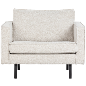 WOOOD fauteuil Rodeo – Velvet – Naturel – 85x105x86