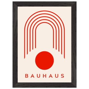 Artfulprints Poster met Lijst Bauhaus – Red arches – A4 21×29.7 cm – R Artfulprints Poster met Lijst Bauhaus – Red arches – A4 21×29.7 cm – R