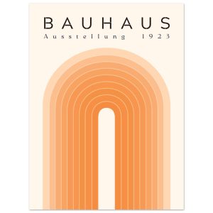 Artfulprints Poster Bauhaus – Orange rainbow – 30×40 cm – Oranje Artfulprints Poster Bauhaus – Orange rainbow – 30×40 cm – Oranje