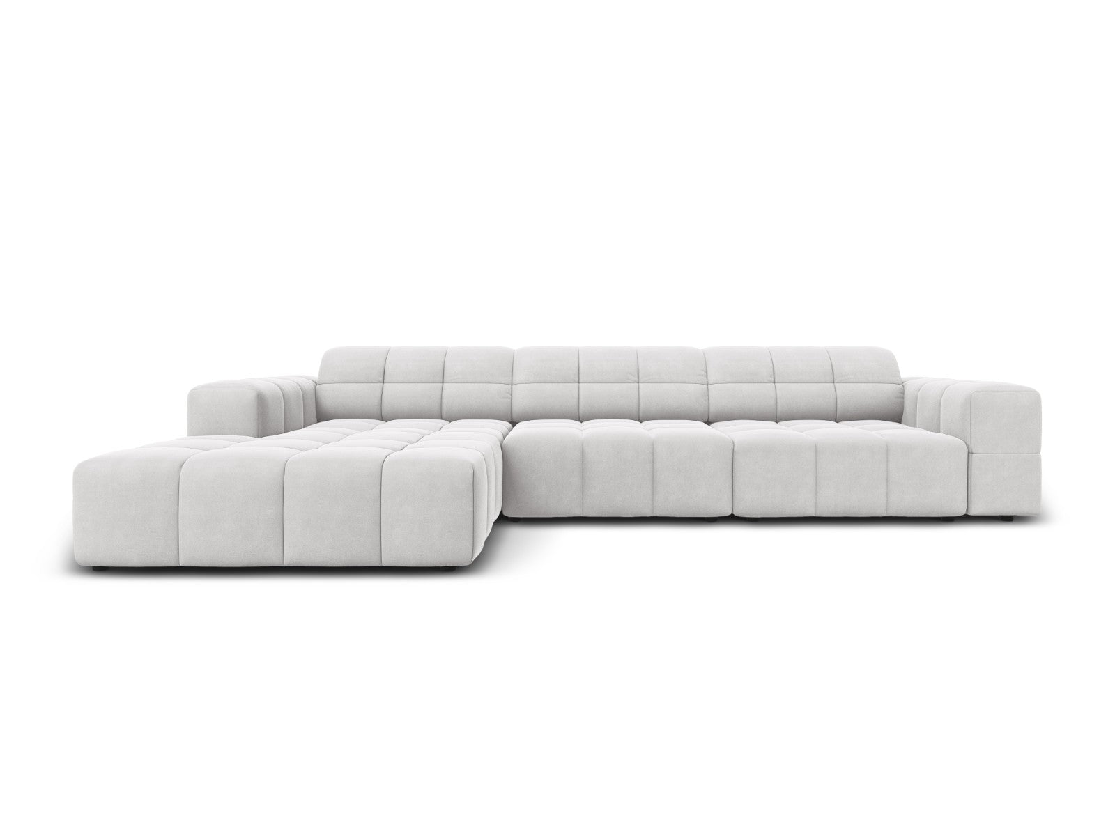 Cosmopolitan Design linker hoekbank Chicago 4-zits, flueel geld - 167x