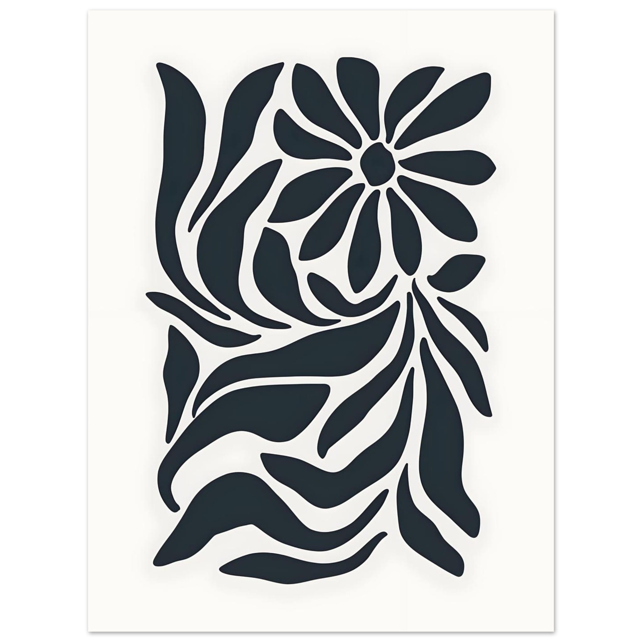 Artfulprints Poster Matisse – Inner bloom - 30x40 cm - Zwart / Wit