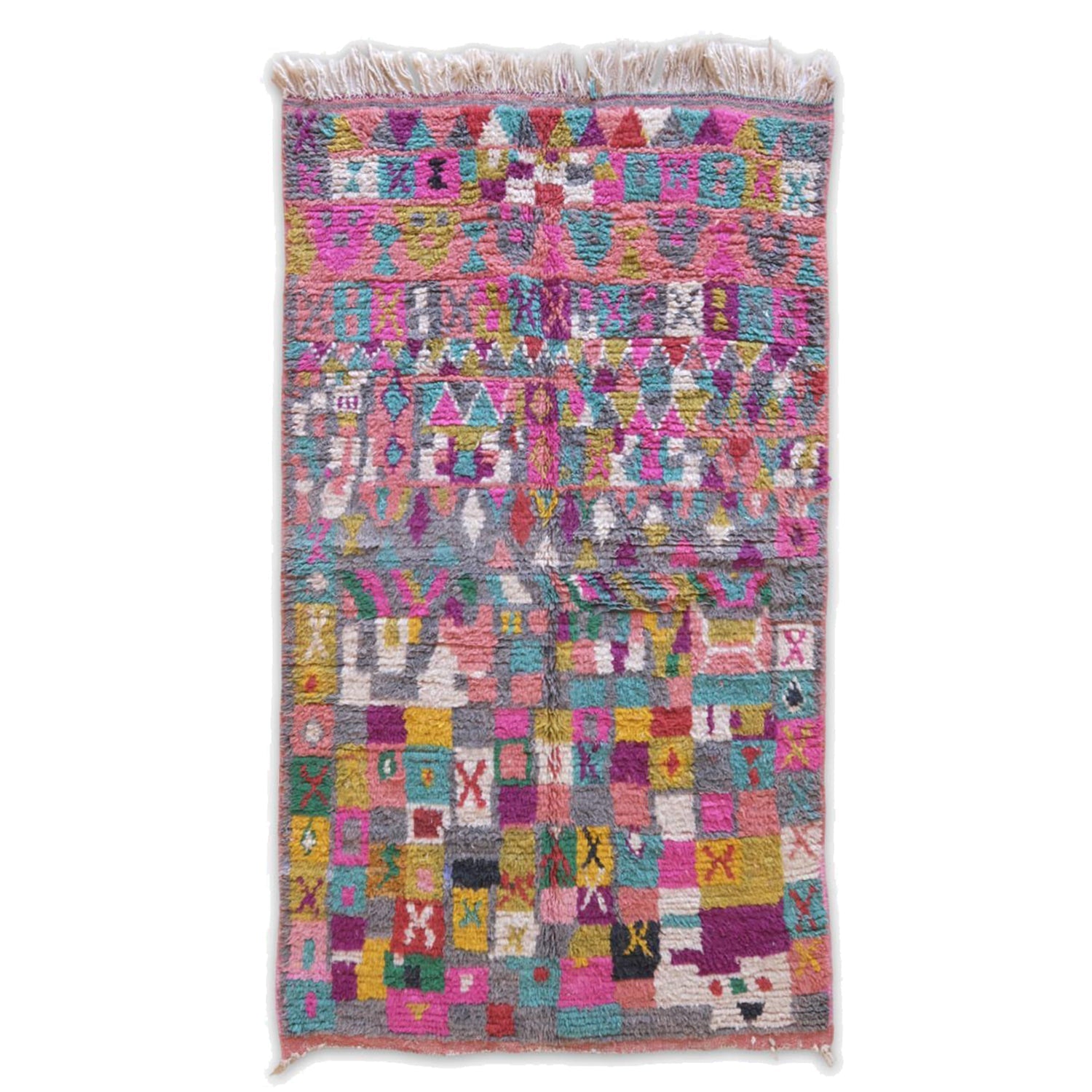 AFK Living vloerkleed Berber - handgemaakt - Wol - 139 x 247 cm
