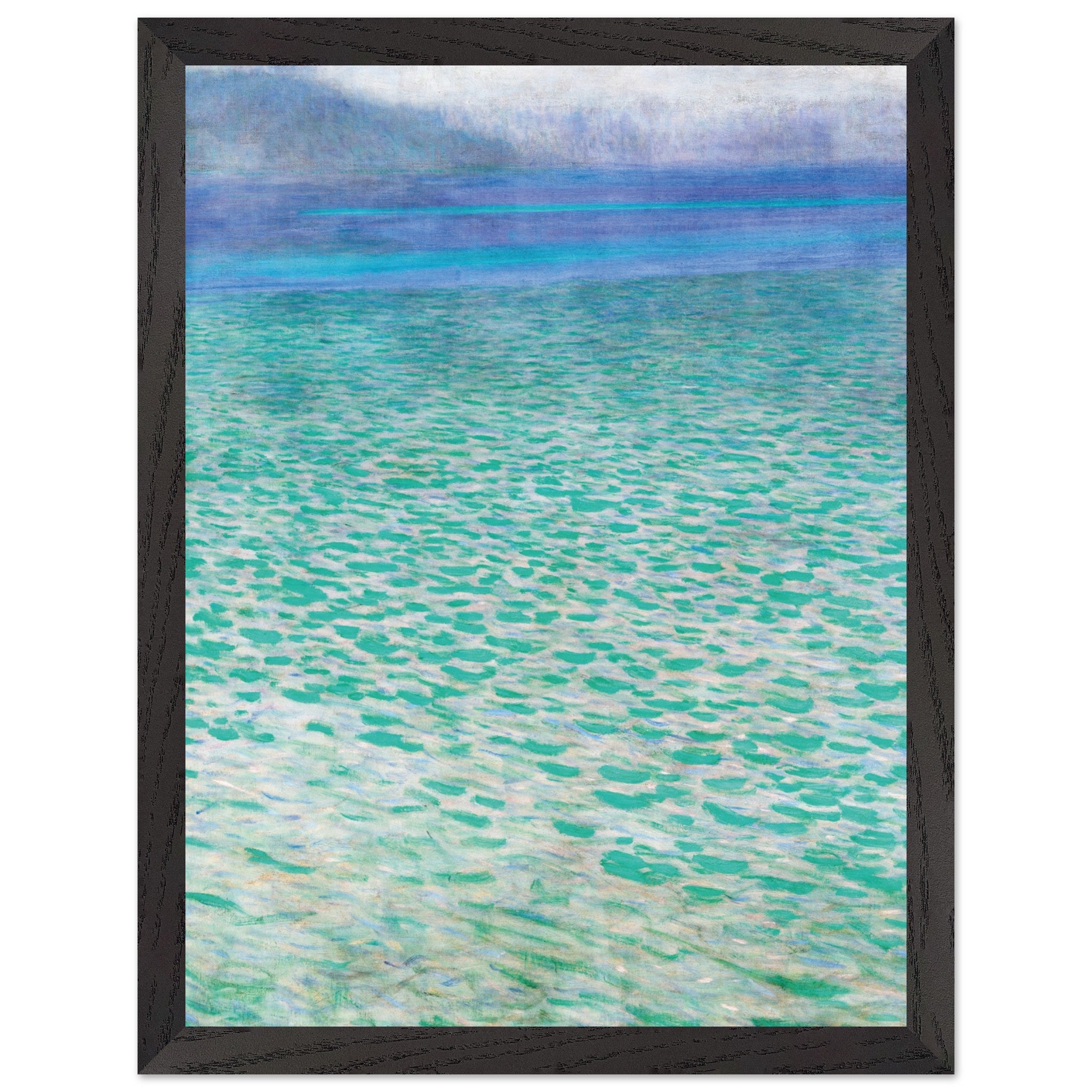 Artfulprints Poster met Lijst Gustav Klimt - Attersee - 30x40 cm - Tur