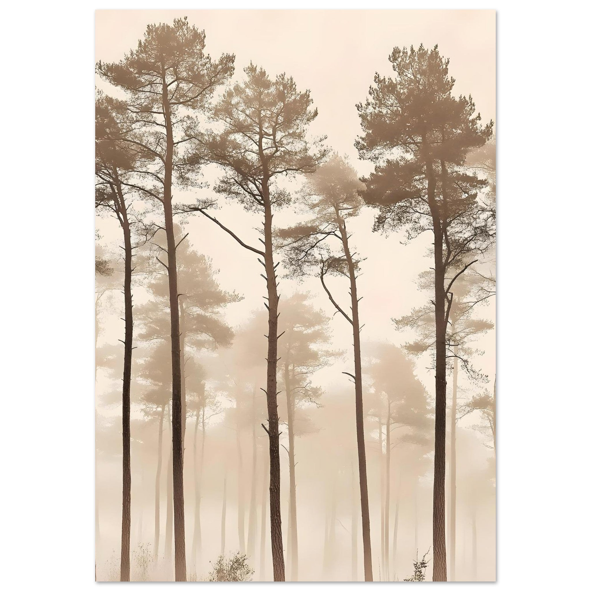 Artfulprints Poster Boho – Silent woods - 70x100 cm - beige