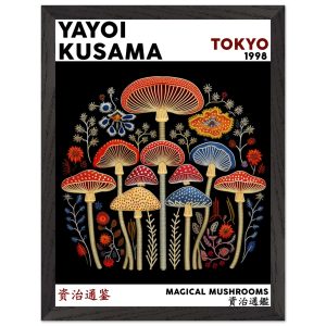 Artfulprints Poster met Lijst Yayoi Kusama – Magical mushrooms – 30×40 Artfulprints Poster met Lijst Yayoi Kusama – Magical mushrooms – 30×40