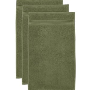 Beddinghouse Sheer – Gastendoekje – set van 3 – 30×50 cm – Olijfgroen Beddinghouse Sheer – Gastendoekje – set van 3 – 30×50 cm – Olijfgroen