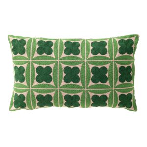 CLOVER – sierkussen 30×50 cm – geometrisch – geborduurd – Courtyard – CLOVER – sierkussen 30×50 cm – geometrisch – geborduurd – Courtyard –