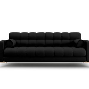 Cosmopolitan Design Bank Bali 3-zits, structurele stof, zwart – 96×177 Cosmopolitan Design Bank Bali 3-zits, structurele stof, zwart – 96×177