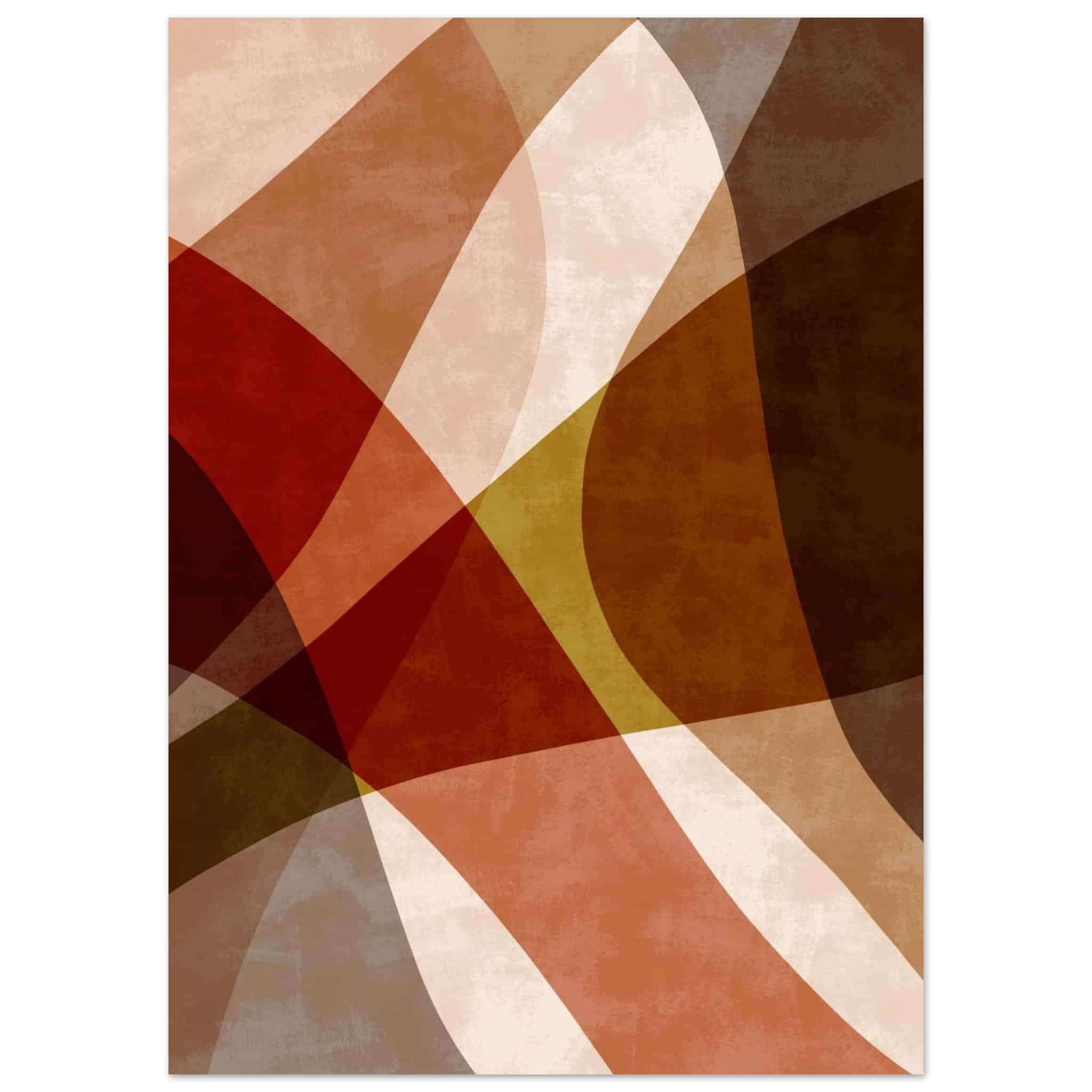 Artfulprints Poster Boho – Autumn blend - 50x70 cm - Bruin
