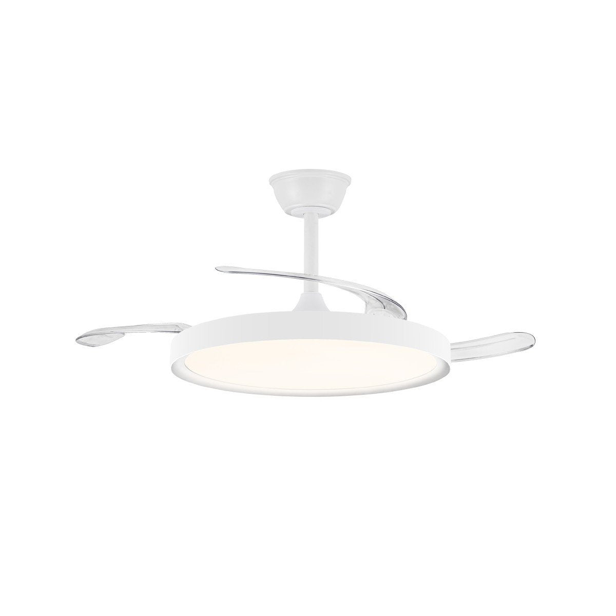 CristalRecord plafondventilator Polaris - 1 lichts - 106 x 42 cm - wit