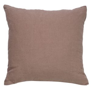 LINN – Sierkussen 45×45 cm – 100% linnen – effen kleur – Driftwood – t LINN – Sierkussen 45×45 cm – 100% linnen – effen kleur – Driftwood – t