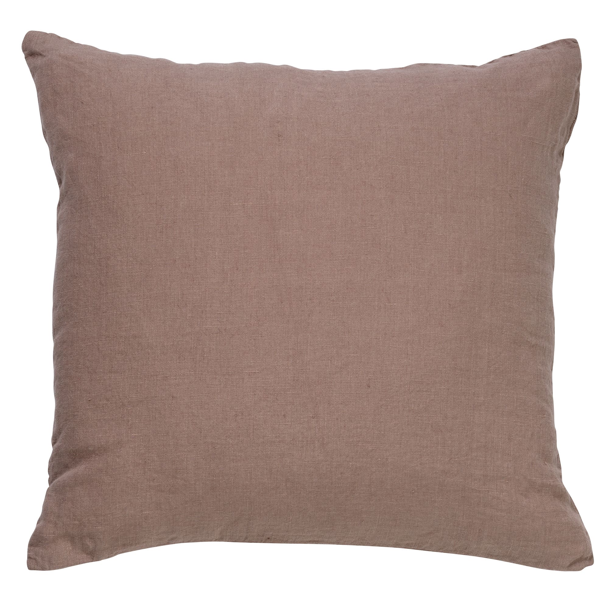 LINN - Kussenhoes 45x45 cm - 100% linnen - effen kleur - Driftwood - t