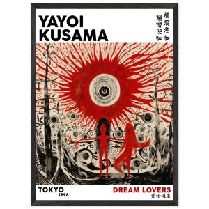 Artfulprints Poster met Lijst Yayoi Kusama – Dream lovers – 50×70 cm – Artfulprints Poster met Lijst Yayoi Kusama – Dream lovers – 50×70 cm –