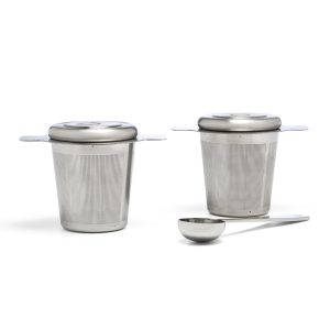 Bredemeijer – Set van 2 theefilters en een maatlepel – RVS Bredemeijer – Set van 2 theefilters en een maatlepel – RVS