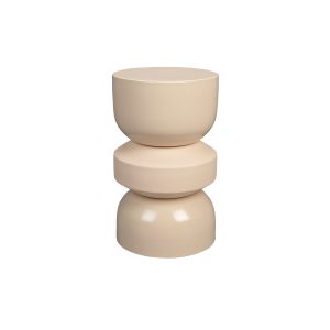 Dutchbone Apollo Bijzettafel/ Kruk Beige Dutchbone Apollo Bijzettafel/ Kruk Beige