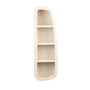 Dutchbone Veda Wandkast 3 Planken Gerecycled marmer Beige Dutchbone Veda Wandkast 3 Planken Gerecycled marmer Beige