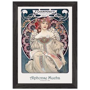 Artfulprints Poster met Lijst Alphonse Mucha – F. Champenois – A4 21×2 Artfulprints Poster met Lijst Alphonse Mucha – F. Champenois – A4 21×2