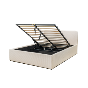 Calicosy – Opbergbed LIVY – Beige hoofdbord – 88x170x215 cm Calicosy – Opbergbed LIVY – Beige hoofdbord – 88x170x215 cm