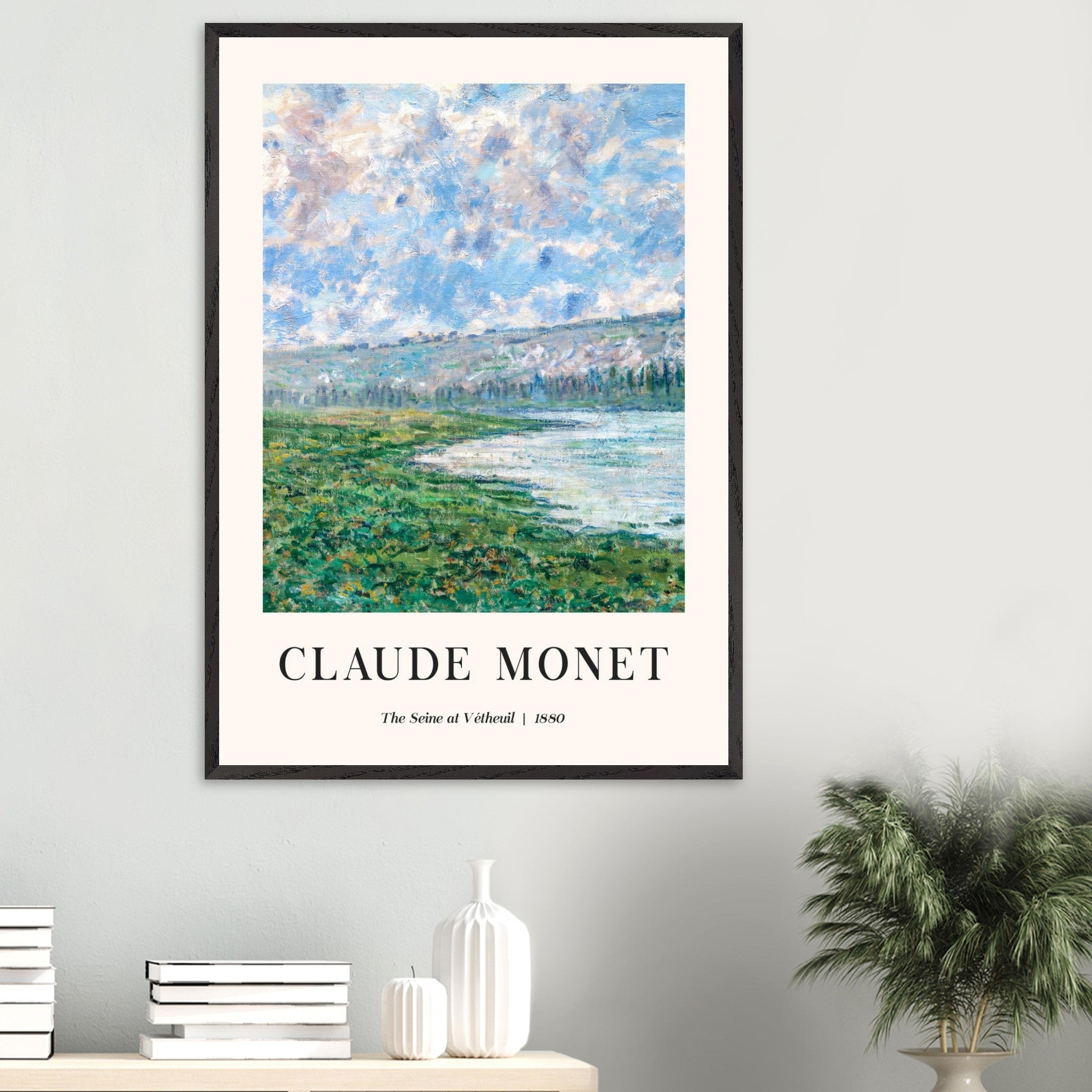 Artfulprints Poster Claude Monet - The Seine at Vétheuil - 70x100 cm -
