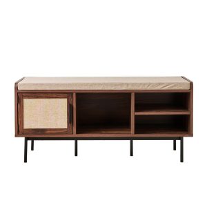 Calicosy – JETSON Schoenenbank – Donker hout – 45,5x100x35 cm Calicosy – JETSON Schoenenbank – Donker hout – 45,5x100x35 cm