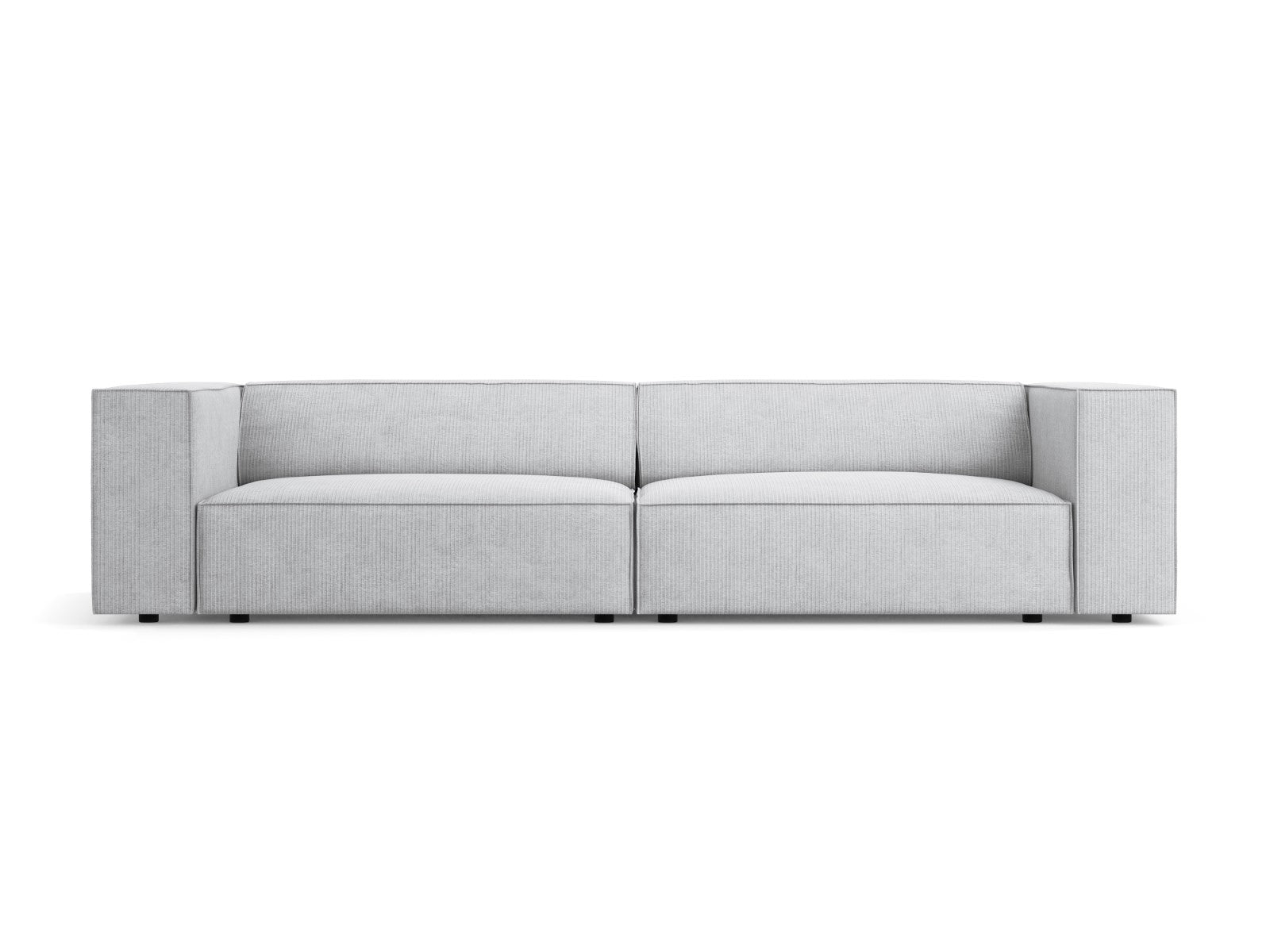Cosmopolitan Design Bank Arendal 4-zits, chenille met ribbeleffect, li