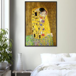 Artfulprints Poster Gustav Klimt – The kiss – 70×100 cm – Geel Artfulprints Poster Gustav Klimt – The kiss – 70×100 cm – Geel