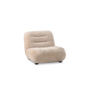 Dutchbone Wyatt Fauteuil Velours Beige Dutchbone Wyatt Fauteuil Velours Beige